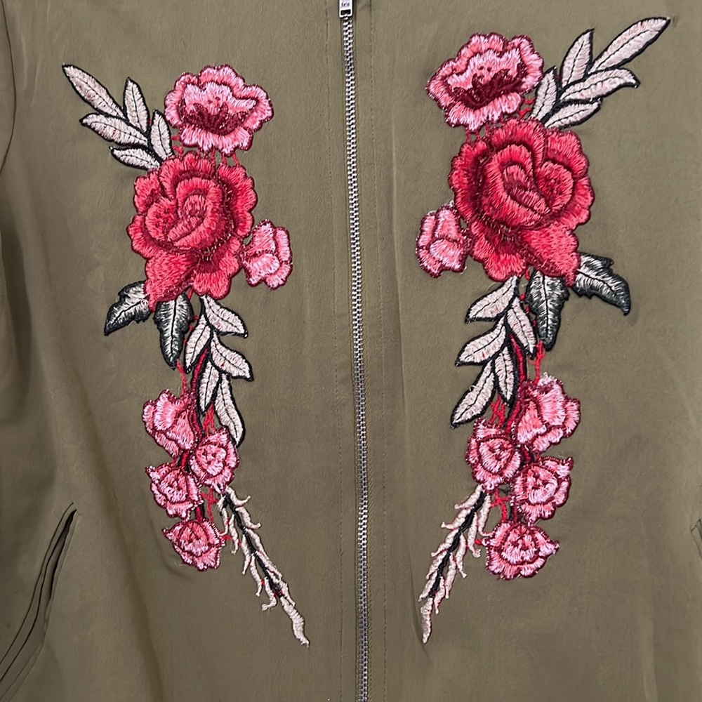 Embroidered Bomber Jacket - Picture 2 of 4